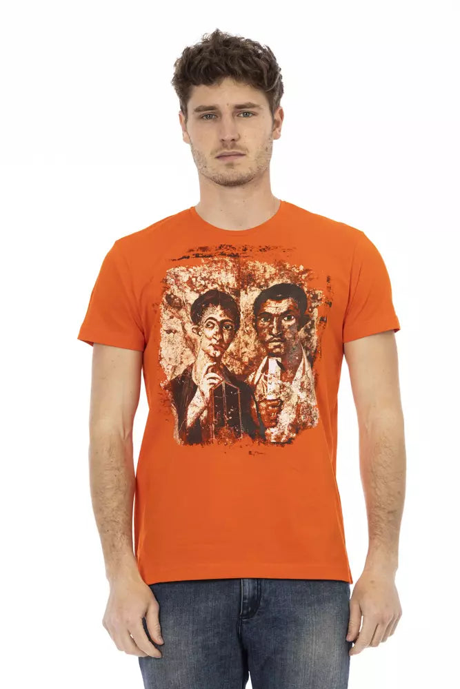 Oranges Baumwoll-T-Shirt für Herren