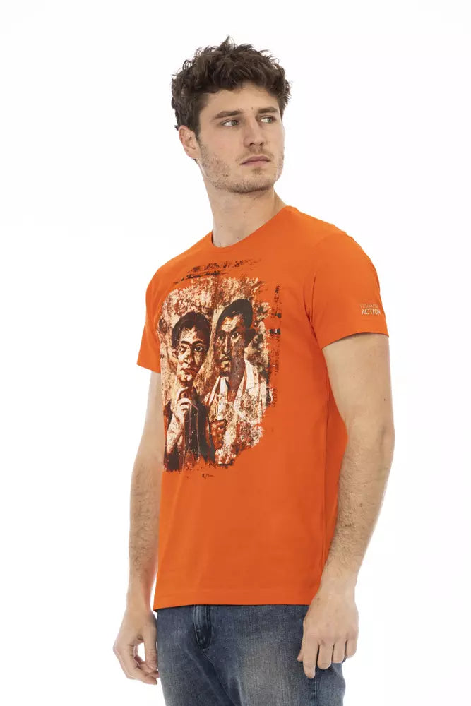 Oranges Baumwoll-T-Shirt für Herren