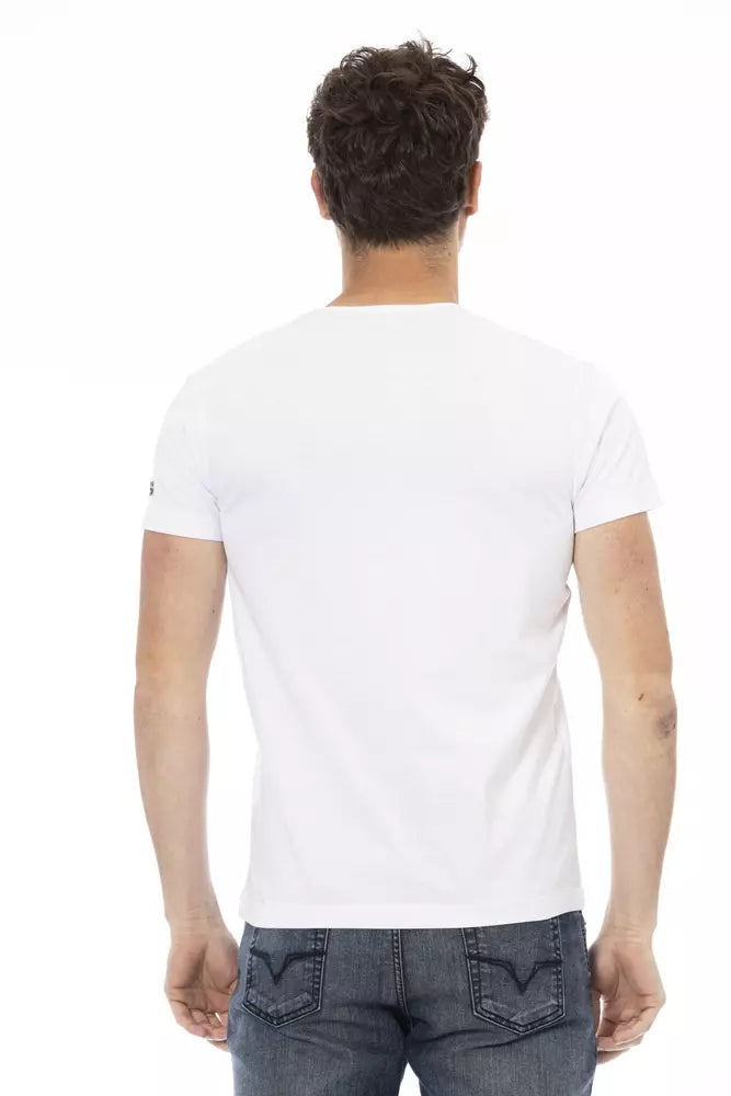 Weißes Baumwoll-T-Shirt für Herren