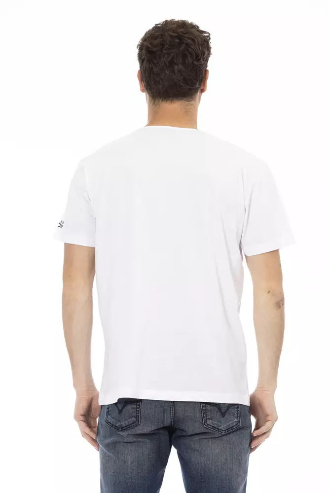 Weißes Baumwoll-T-Shirt für Herren