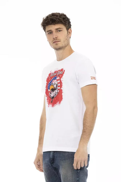 Weißes Baumwoll-T-Shirt für Herren