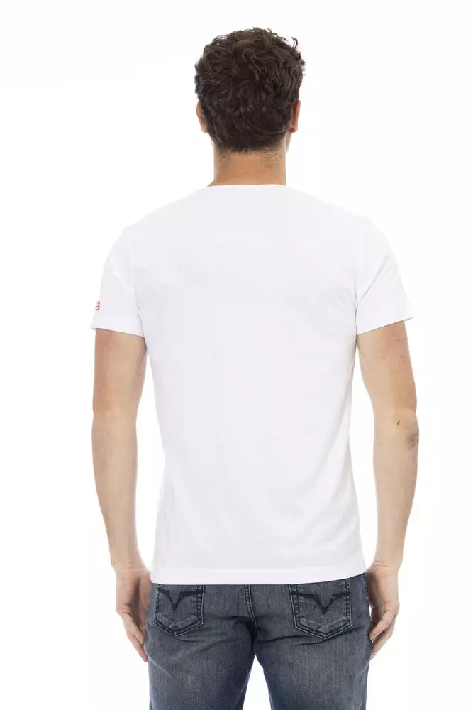 Weißes Baumwoll-T-Shirt für Herren