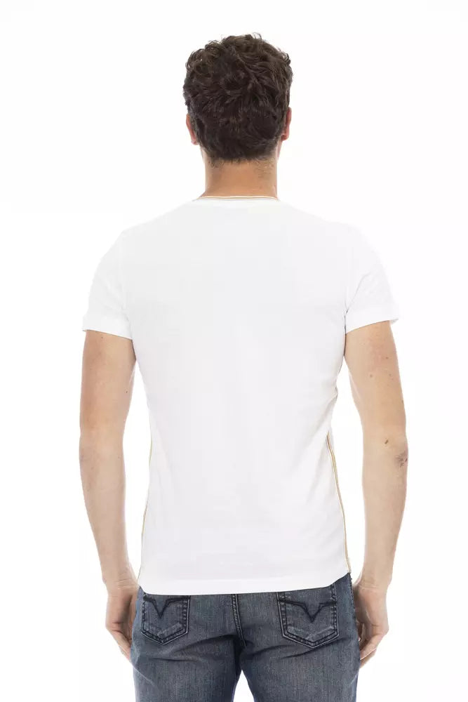 Camiseta de algodón blanca para hombre