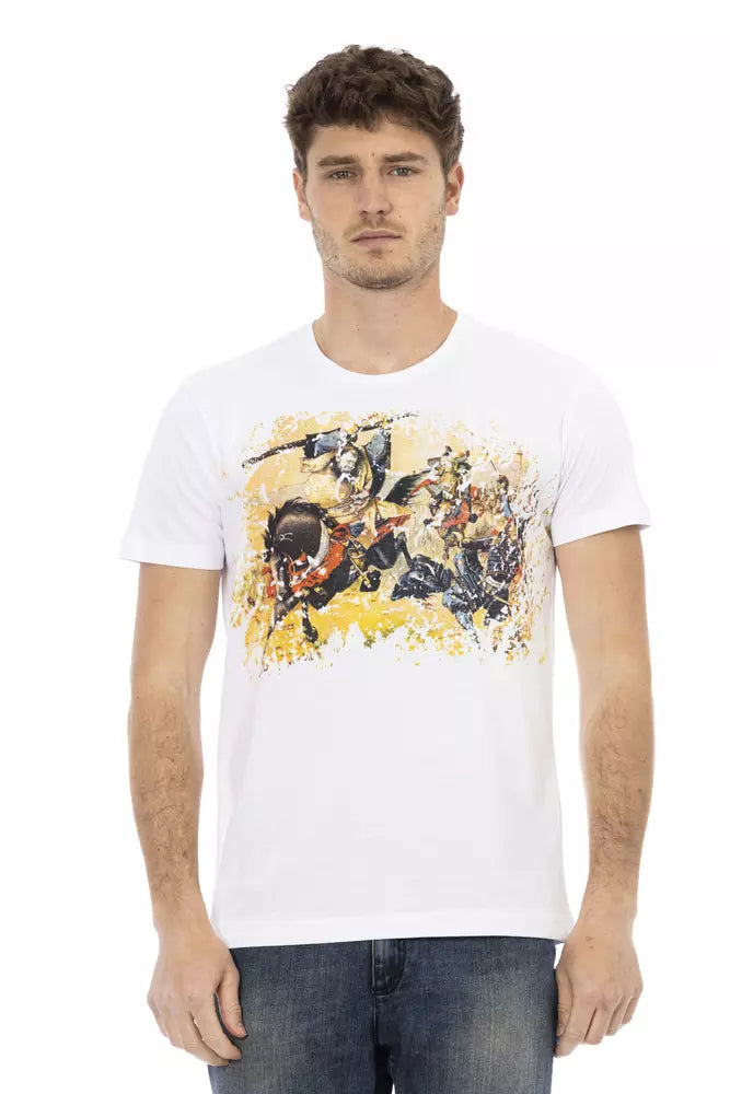 Weißes Baumwoll-T-Shirt für Herren