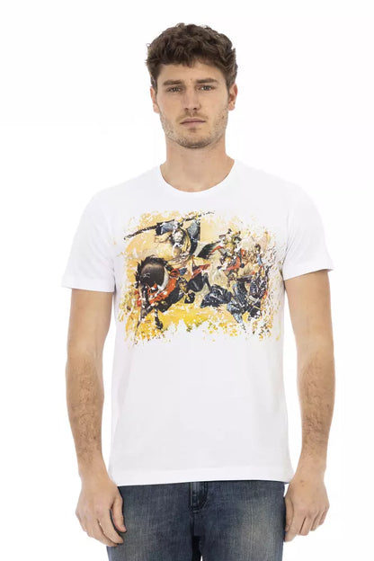 Weißes Baumwoll-T-Shirt für Herren