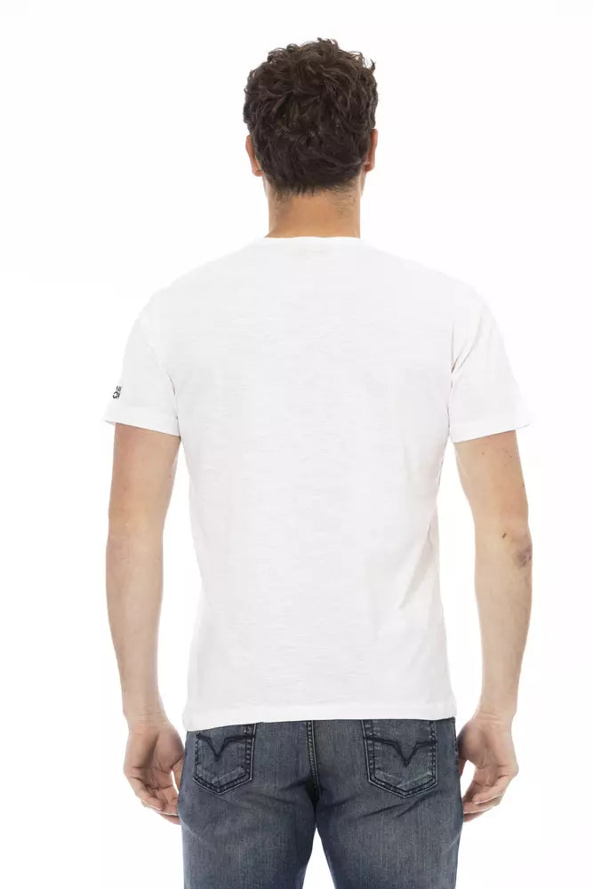 Weißes Baumwoll-T-Shirt für Herren