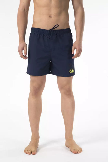 Blaue Nylon-Badeshorts für Herren