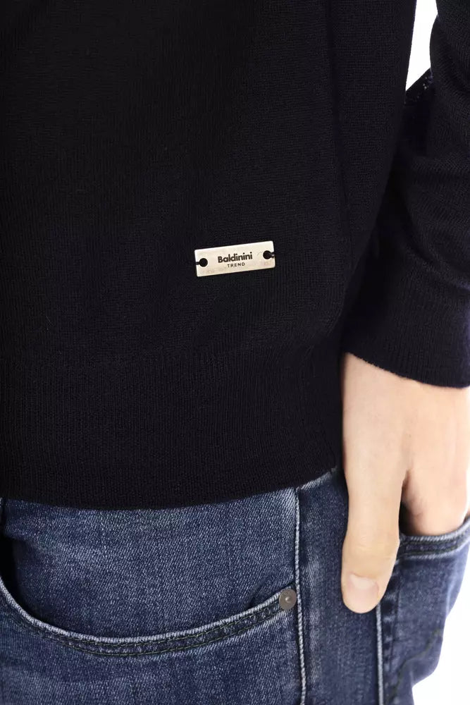 Blauer Stoffpullover für Herren