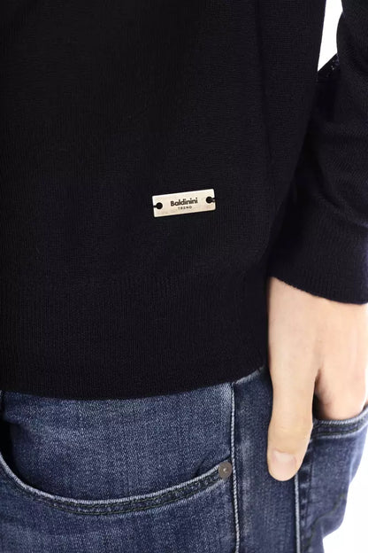 Blauer Stoffpullover für Herren