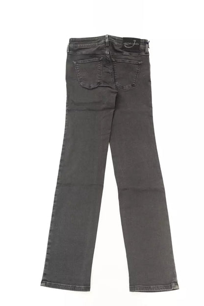 Black Cotton Women's Jeans