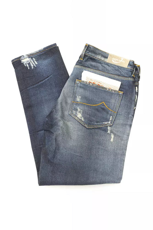 Blaue Jeans aus Baumwolle für Damen