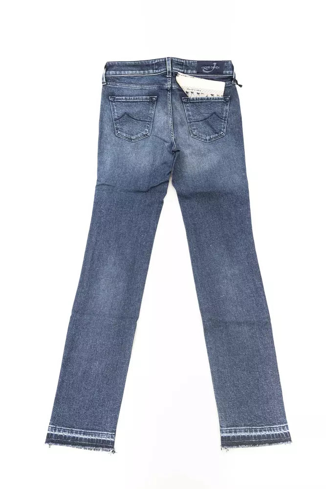 Blaue Jeans aus Baumwolle für Damen