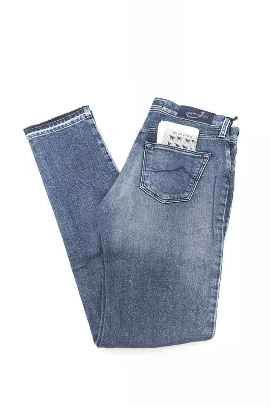 Blaue Jeans aus Baumwolle für Damen