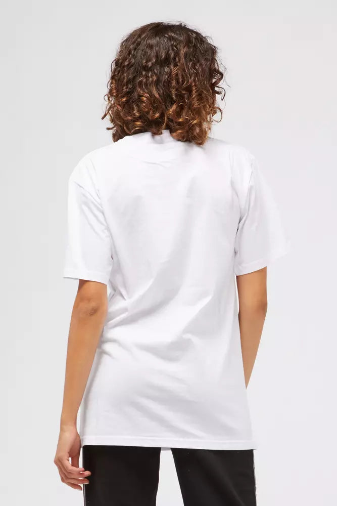 Camiseta de algodón blanca para mujer