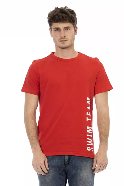 Rotes Herren-T-Shirt aus Baumwolle