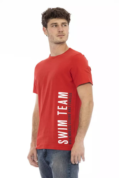 Rotes Herren-T-Shirt aus Baumwolle