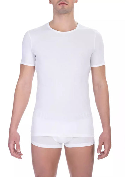 Camiseta de algodón blanca para hombre