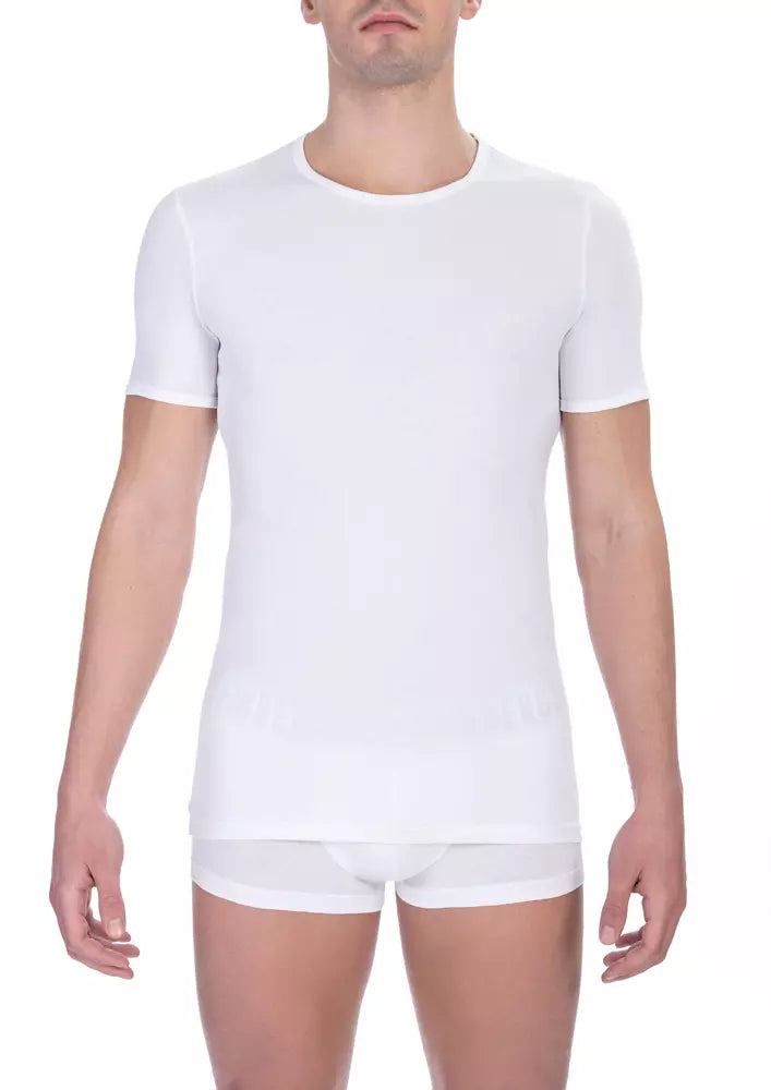 Camiseta de algodón blanca para hombre