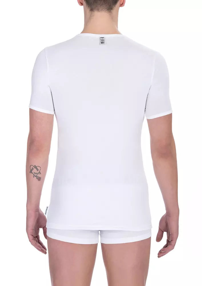 Camiseta de algodón blanca para hombre