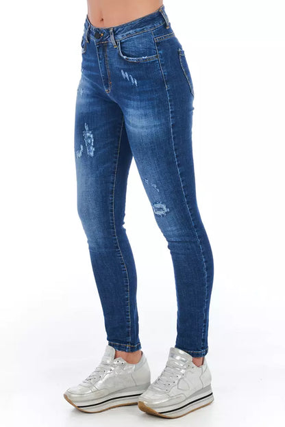 Pantalones vaqueros azules de mujer