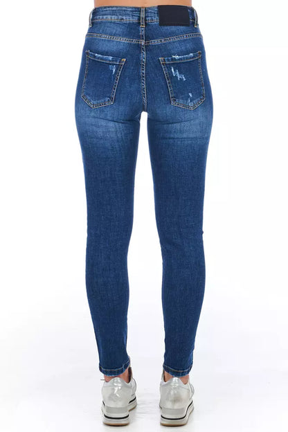 Pantalones vaqueros azules de mujer