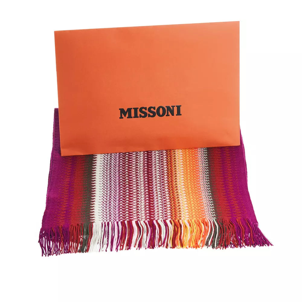 Multicolor Wool Men Scarf