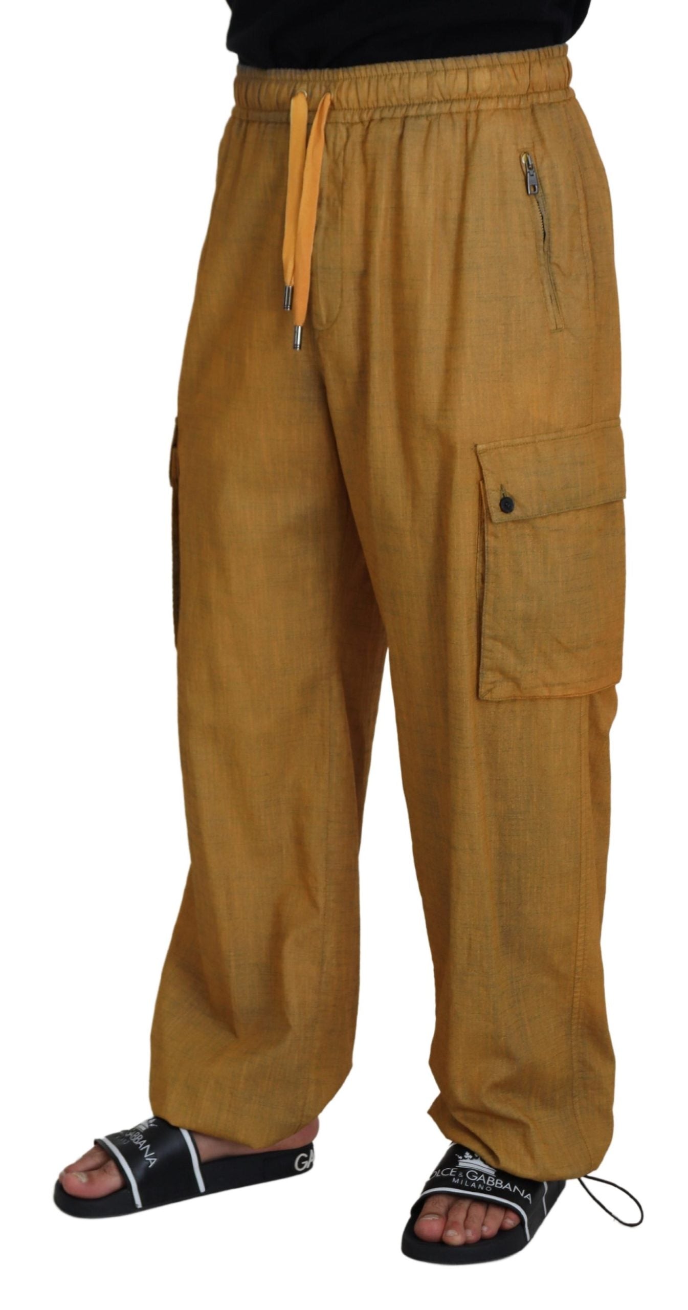 Pantalones elegantes de lino italiano