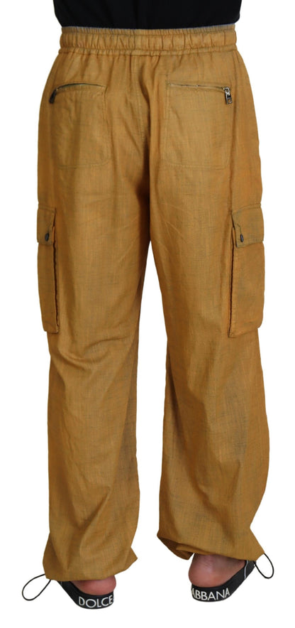 Pantalones elegantes de lino italiano