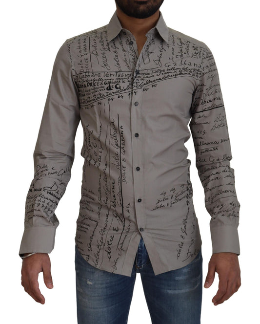 Camisa de vestir elegante de algodón de corte entallado