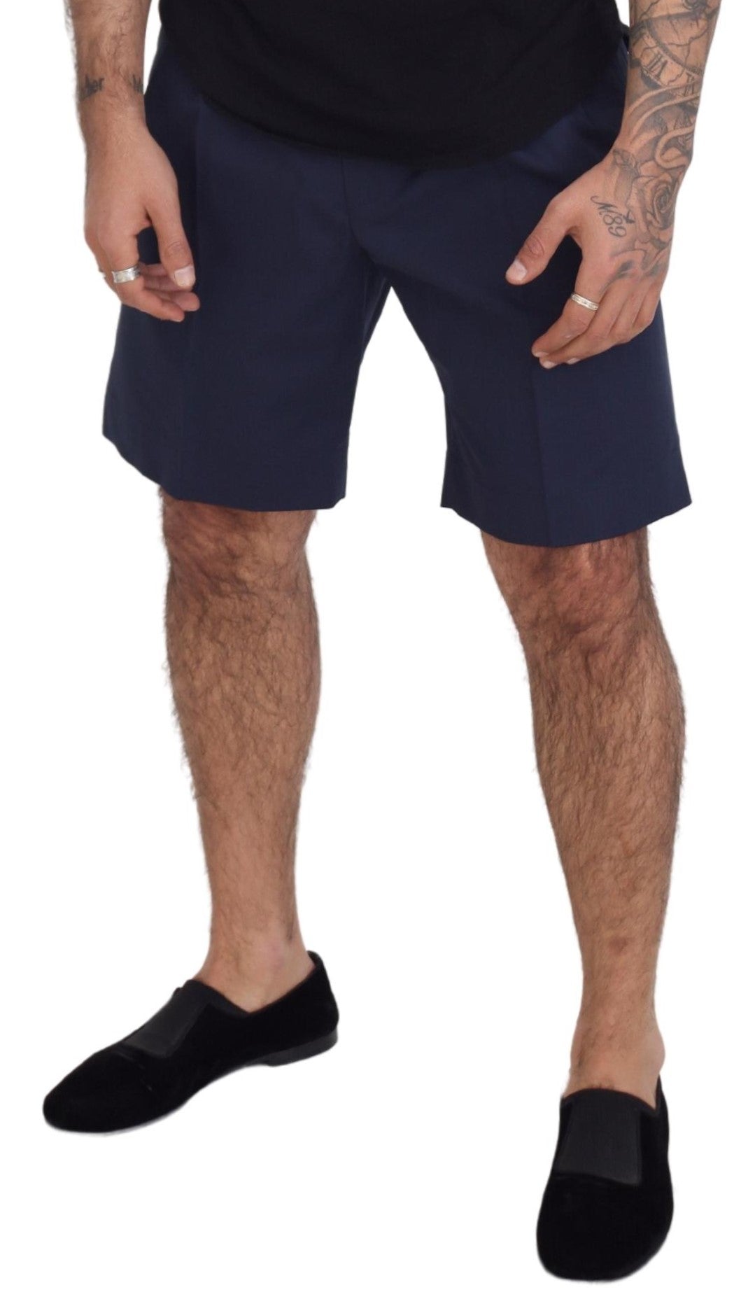 Elegante blaue Chino Shorts