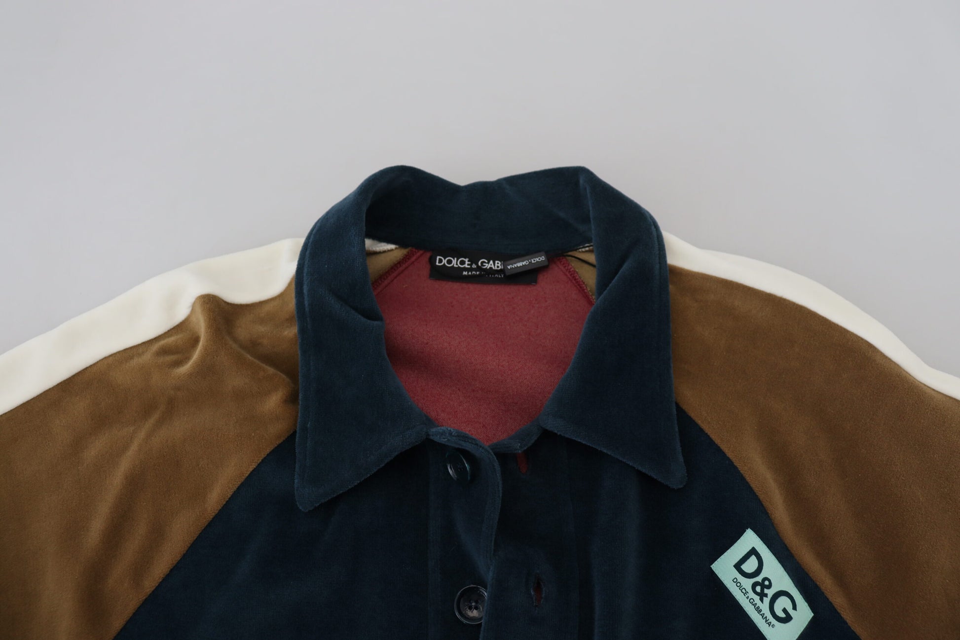 Multicolor Cotton Collared Pullover Sweater