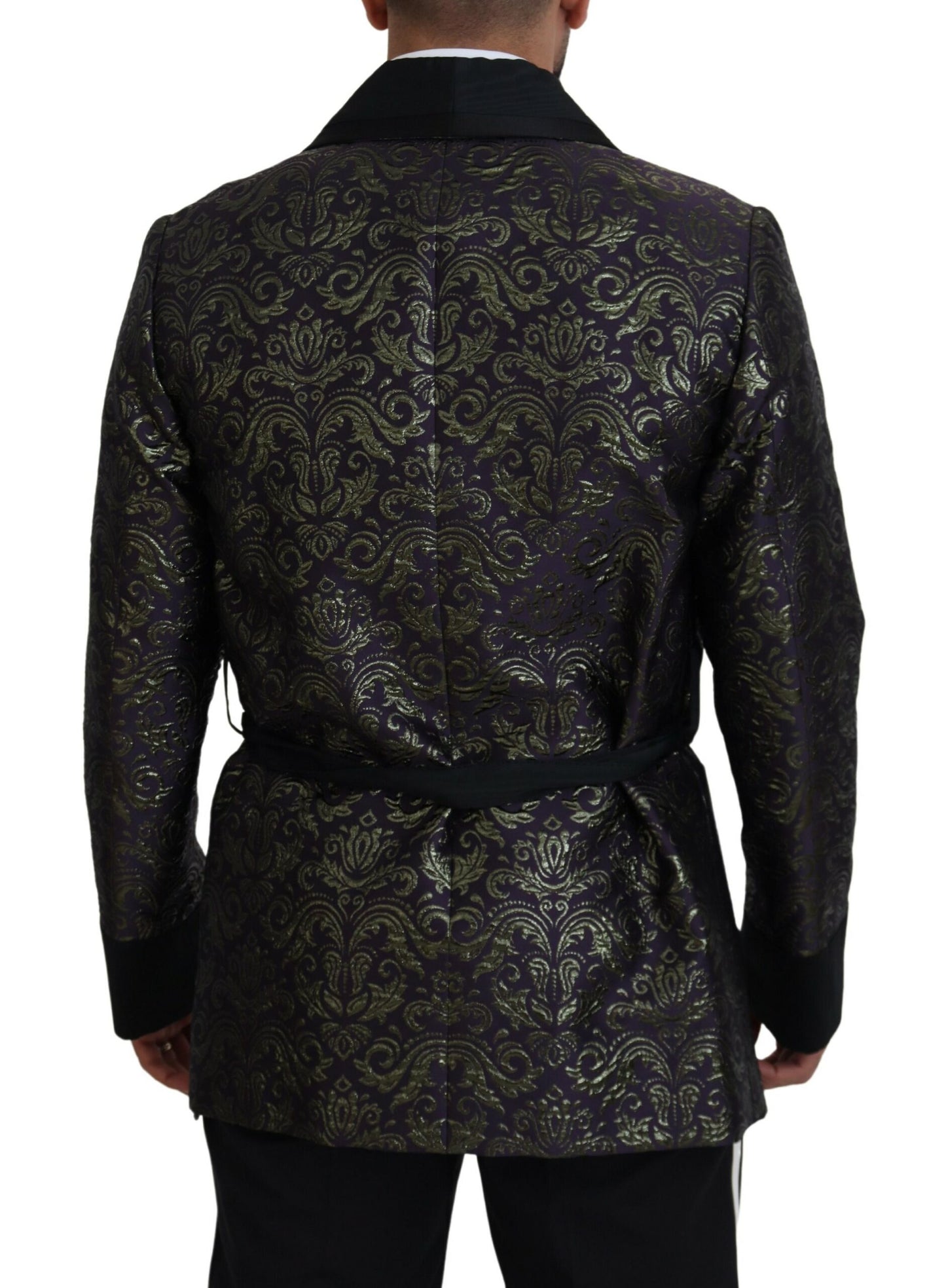 Goldene Jacquard-Robenjacke