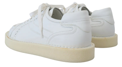 Elegante weiße Low Top Oxford Sneakers