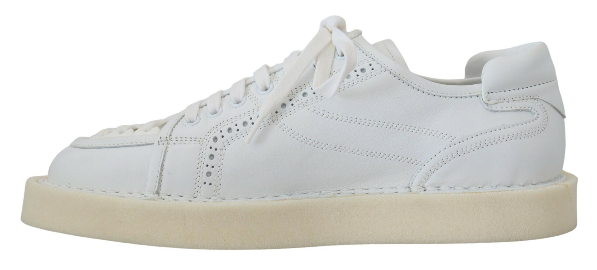 Elegante weiße Low Top Oxford Sneakers