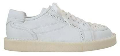 Elegante weiße Low Top Oxford Sneakers