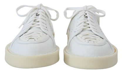 Elegante weiße Low Top Oxford Sneakers