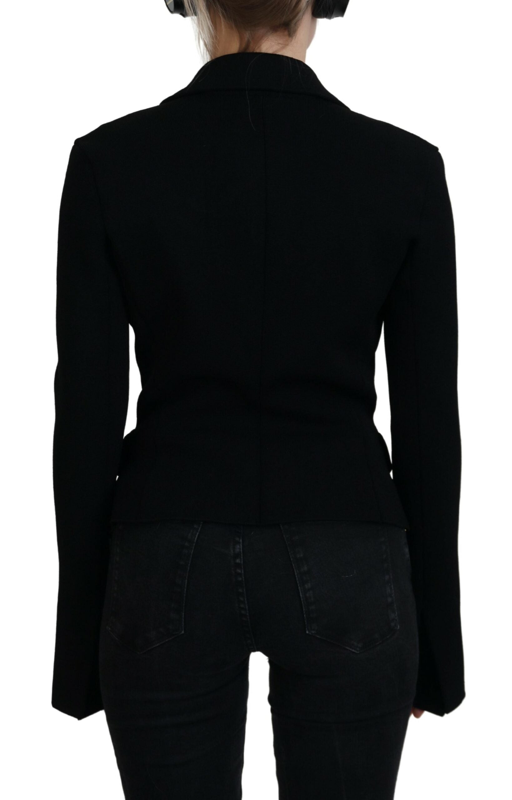 Elegante schwarze Langarmjacke