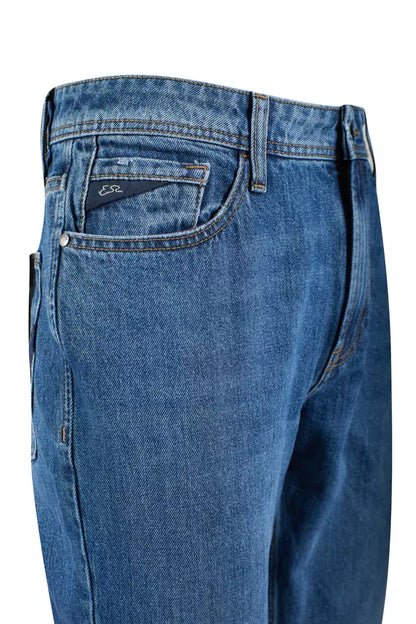 Blue Cotton Men Jeans