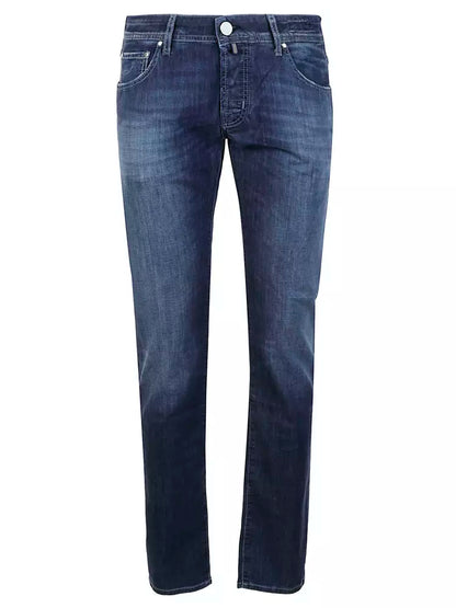 Elegante hellblaue Stretch-Jeans