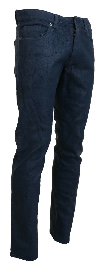 Schicke Tapered-Jeans aus blauem Denim