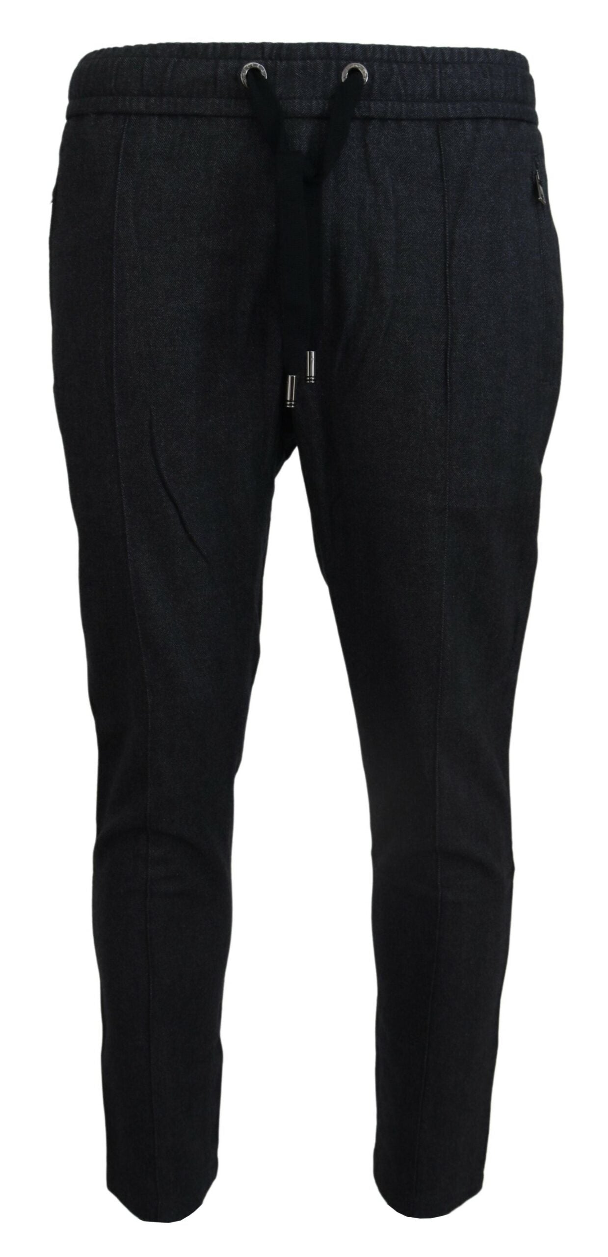 Pantalones deportivos elegantes de algodón gris para hombre