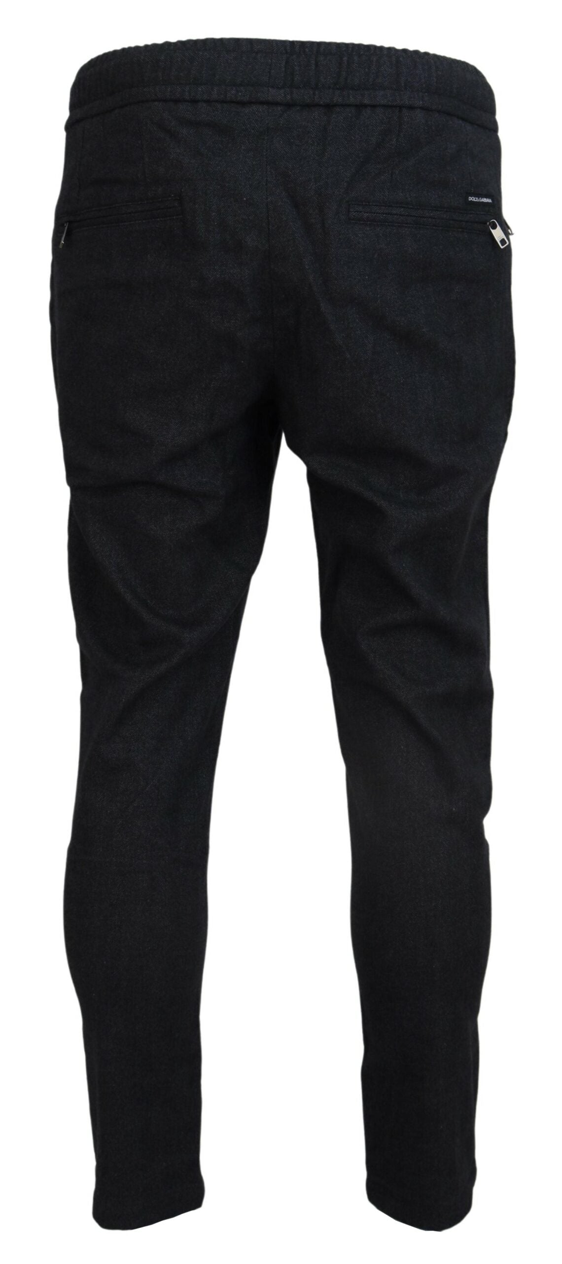 Pantalones deportivos elegantes de algodón gris para hombre