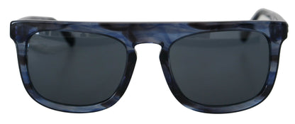 Elegante blaue Acetat-Sonnenbrille