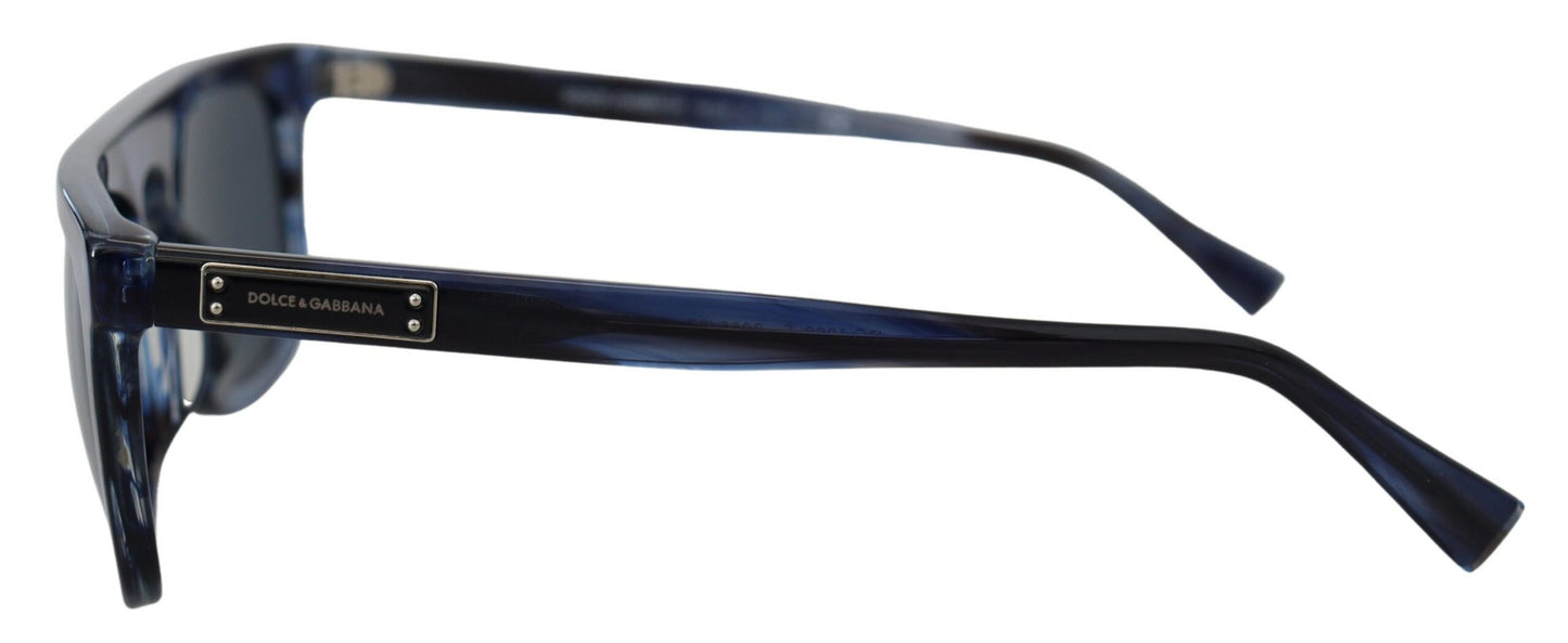 Elegante blaue Acetat-Sonnenbrille