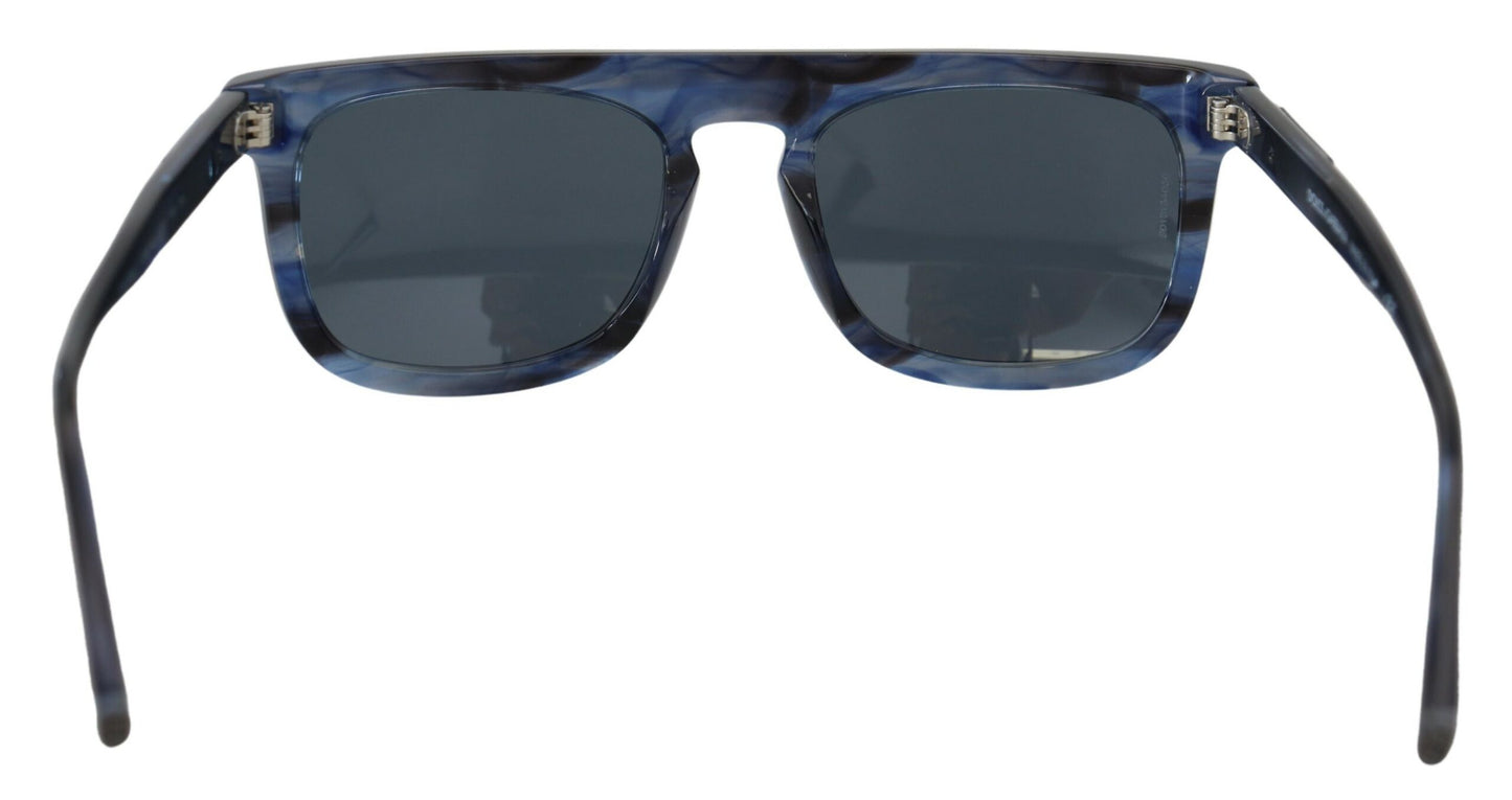 Elegante blaue Acetat-Sonnenbrille