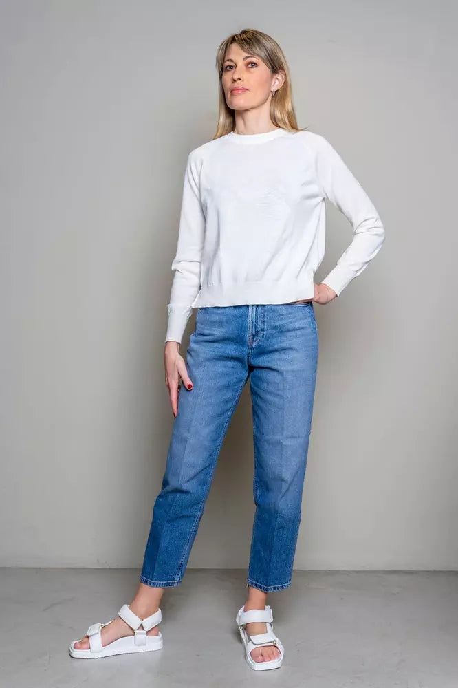 Elevated Blue High-Waist-Jeans für Damen