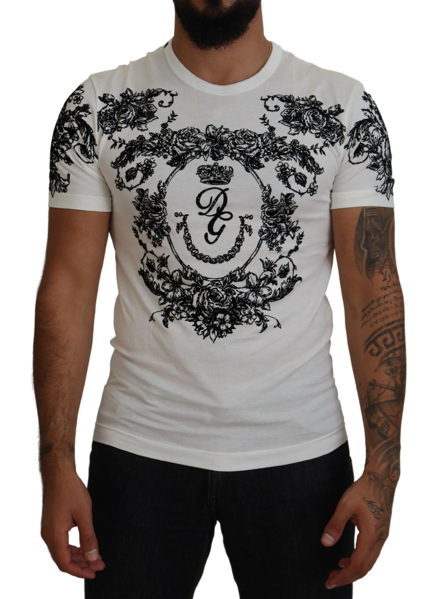 Elegantes T-Shirt mit Blumenkrone