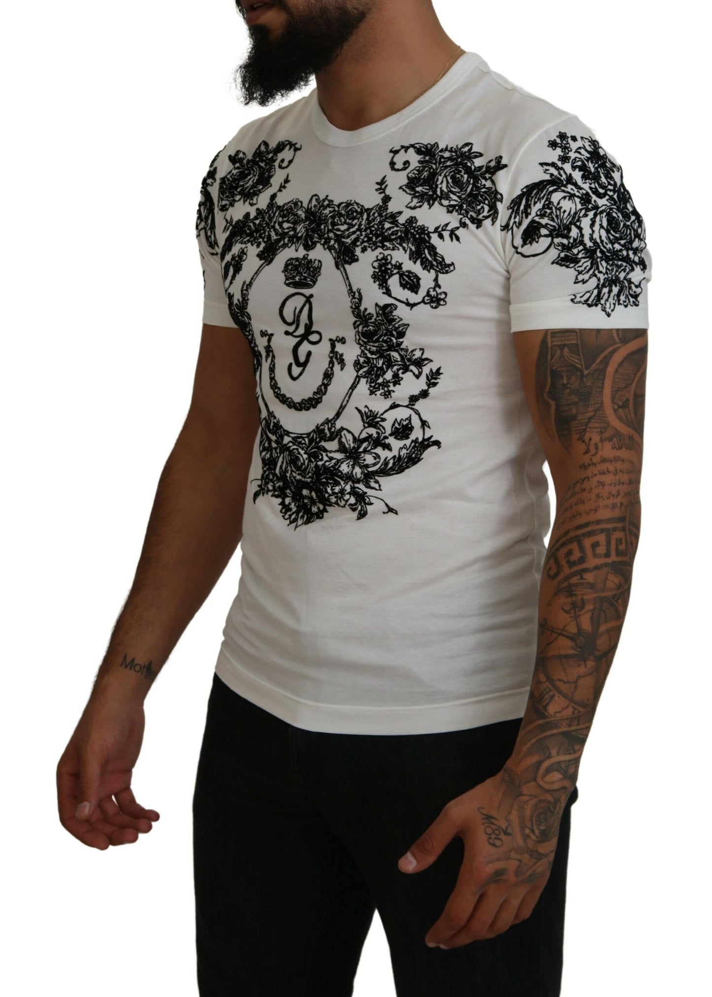 Elegantes T-Shirt mit Blumenkrone