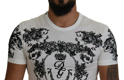 Elegantes T-Shirt mit Blumenkrone