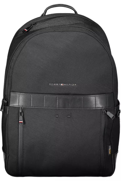 Mochila de nailon negra para hombre